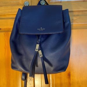 kate spade New York blue leather backpack